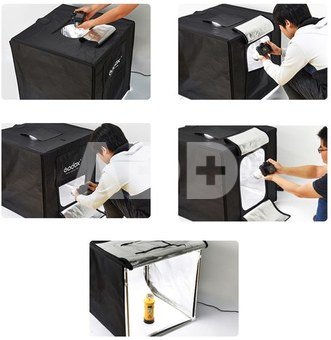 Godox Portable Triple Light LED Ministudio L60x60x60cm
