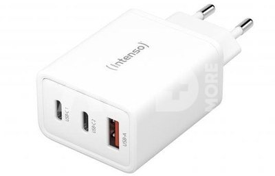 Intenso Power Adapter W65ACC GaN wei&szlig; 2x USB-C 1x USB-A 65W