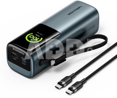 POWER BANK USB 20000MAH 165W/GRAY TFT DISPLAY FKFH0 VENTION