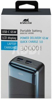 POWER BANK USB 30000MAH/VA1080 RIVACASE