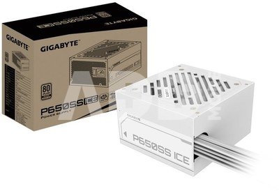 Power Supply|GIGABYTE|GP-P650SS ICE|650 Watts|Efficiency 80 PLUS SILVER|PFC Active|MTBF 100000 hours|GP-P650SSICE