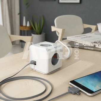 Allocacoc PowerCube Extended USB Blue 1,5m cable