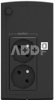 PowerWalker UPS Line-In 650VA SB FR 2x PL 230V, USB
