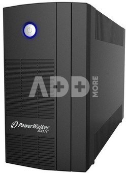 PowerWalker UPS Line-In 650VA SB FR 2x PL 230V, USB