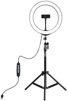 Puluz 1,1m Tripod Mount + 26cm RGBW LED Ring Vlogging PKT3044