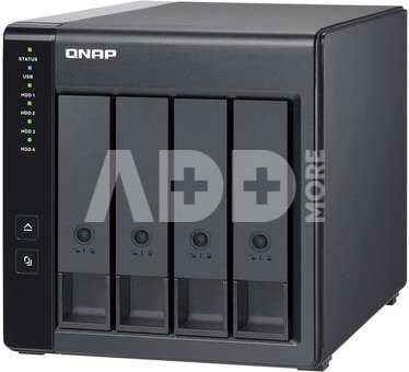 QNAP | 4-Bay | TR-004 | Up to 4 HDD/SSD Hot-Swap | Micro processor with hardware RAID