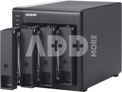 QNAP | 4-Bay | TR-004 | Up to 4 HDD/SSD Hot-Swap | Micro processor with hardware RAID
