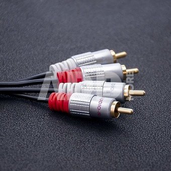 Qoltec Cable 2xRCA male 2xRCA male