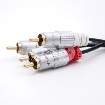 Qoltec Cable 2xRCA male 2xRCA male