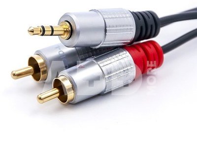 Qoltec Cable 2xRCA Mini Jack 3.5mm