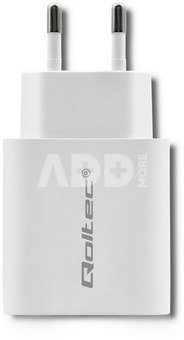 Qoltec Charger 18W 5-12V, 1.5-3A, USB C