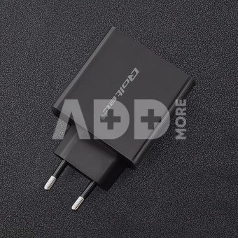 Qoltec Charger | 45W | 5-20V | 2.25-3A | USB typ C PD | USB | Black