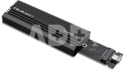 Qoltec Enclosure for drive M.2 SATA, NVMe, USB C, 2TB