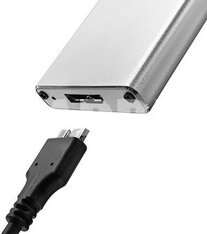 Qoltec Enclosure M.2 SSD drive SATA,NGFF,USB 3.0,2TB