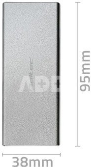 Qoltec Enclosure M.2 SSD drive SATA,NGFF,USB 3.0,2TB