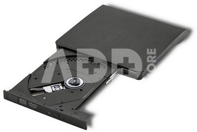 Qoltec external DVD/CD writer USB 3.0, black