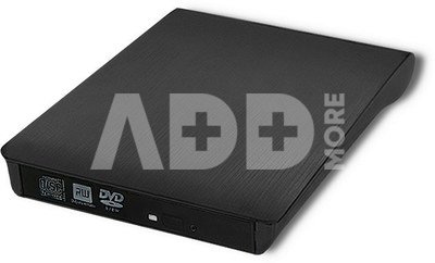 Qoltec external DVD/CD writer USB 3.0, black