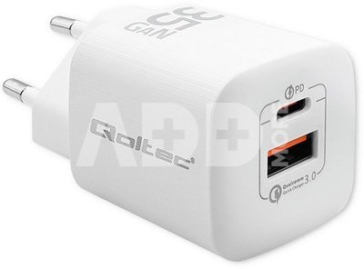 Qoltec GaN ULTRA 35W charger 5V 20V, 2.25A 3A, USB C