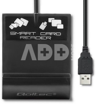 Qoltec Intelligenst smart ID card reader, USB type C