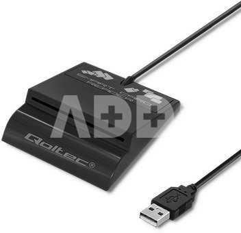 Qoltec Intelligenst smart ID card reader, USB type C