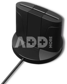 Qoltec Intelligent ID chip card reader SCR 0632, USB