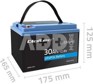 LiFePO4 12.08V 30Ah 384Wh