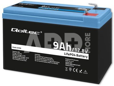LiFePO4 12.8V 9Ah 115.2Wh