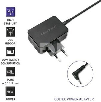 Qoltec Power adapter for Lenovo 65W, 20V, 3.25A, 4.0x1.