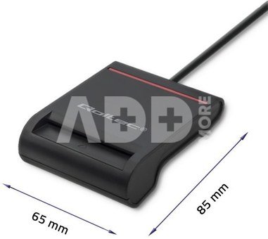 Qoltec Smart chip card scanner USB 2.0 Plug&play