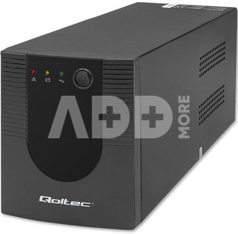 Qoltec Uninterruptible power supply, 1200VA, 720W