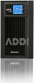 Qoltec UPS On-line Pure Sine Wave 3kVA 2.4W LCD USB