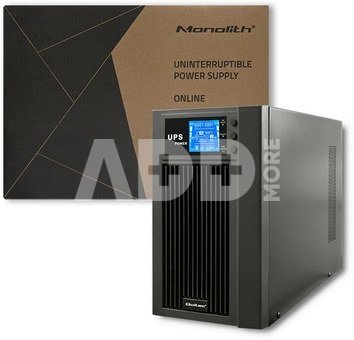 Qoltec UPS On-line Pure Sine Wave 3kVA 2.4W LCD USB