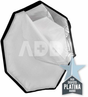 Caruba Quick Assembly Matte Zilver Round Softbox 95cm