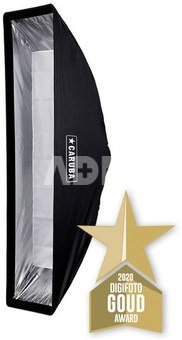 Caruba Quick Assembly Matte Zilver Strip Softbox 30x140 cm
