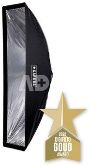 Caruba Quick Assembly Matte Zilver Strip Softbox 30x140 cm