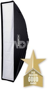 Caruba Quick Assembly Matte Zilver Strip Softbox 30x140 cm