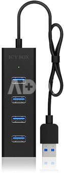 Raidsonic 4 port USB 3.0 hub IB-HUB1409-U3 Black