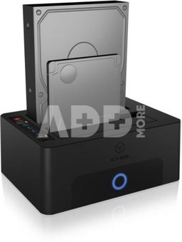 Raidsonic | Icy Box | IB-1232CL-U3 Dockingstation, 2x SATA 2.5" and/or 3.5" to 1x USB 3.2 Gen 1 Host + UASP