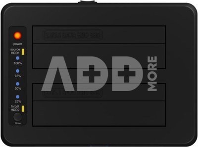 Raidsonic | Icy Box | IB-1232CL-U3 Dockingstation, 2x SATA 2.5" and/or 3.5" to 1x USB 3.2 Gen 1 Host + UASP