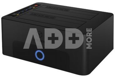 Raidsonic | Icy Box | IB-1232CL-U3 Dockingstation, 2x SATA 2.5" and/or 3.5" to 1x USB 3.2 Gen 1 Host + UASP