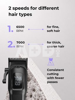 Ray Battler RB 6920 Hair Clipper + 6 Guide Combs