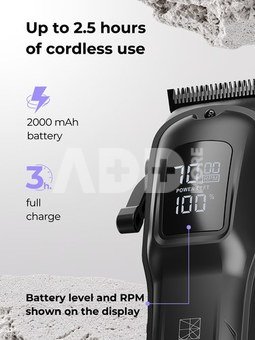 Ray Battler RB 6920 Hair Clipper + 6 Guide Combs