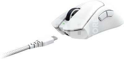 Razer DeathAdder V3 Pro Gaming Mouse, Optical, 30000 DPI, White