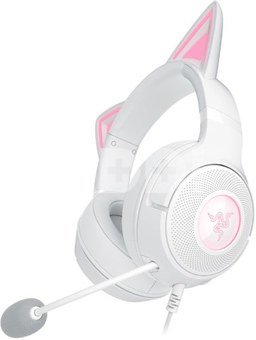 Razer Headset | Kraken Kitty V2 | Wired | Over-ear | Microphone | Noise canceling | White