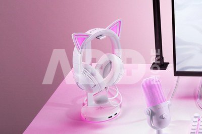 Razer Headset | Kraken Kitty V2 | Wired | Over-ear | Microphone | Noise canceling | White