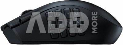 Razer Naga V2 HyperSpeed Gaming Mouse, 2.4GHz, Bluetooth, Wireless, Black