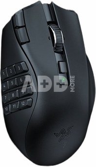 Razer Naga V2 HyperSpeed Gaming Mouse, 2.4GHz, Bluetooth, Wireless, Black