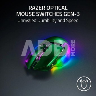 Razer wireless mouse Basilisk V3 Pro, green