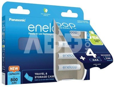 Įkraunamos baterijos Panasonic ENELOOP BK-4MCDEC4BE, 750 mAh, 2100 (4xAAA)