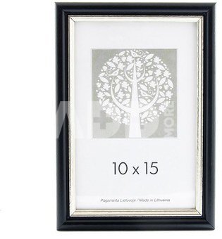 Rėmelis 21x30 plast 1303207 ECO juodas su sidabru | 14mm